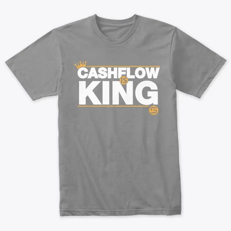 	Cashflow Is King - White Logo